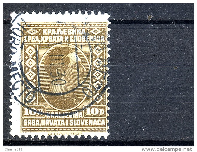 KING ALEXANDER-10 DIN-POSTMARK-NOVO MESTO-SLOVENIA-SHS-YUGOSLAVIA-1926 - Used Stamps