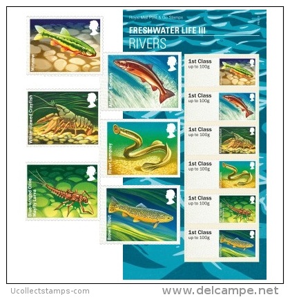 Great Britain  2013 Post & Go Fish III     6 Zegels   Postfris/mnh - Unused Stamps