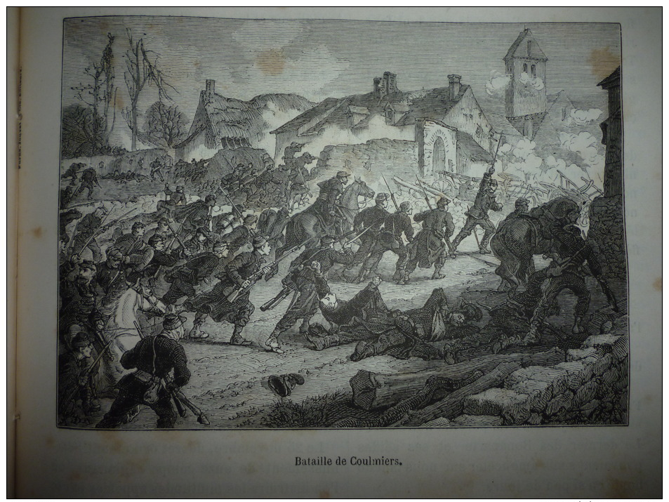 Bataille De Coulmiers , Gravure , Circa 1887 - Historical Documents