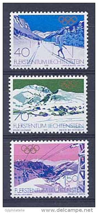 LIECHTENSTEIN 0679/81 Jeux Olympiques D'hiver - Lake Placid - Invierno 1980: Lake Placid