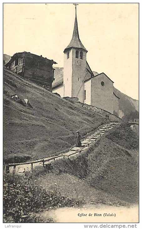 Suisse - Ref C242- Eglise De Binn -valais    -carte Bon Etat  - - Binn