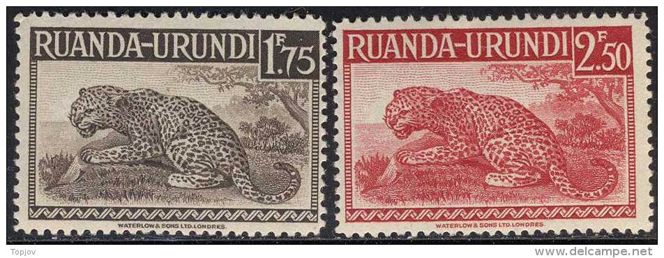 RUANDA - URUNDI - ANIMALS - BIG CATS - **MNH - 1942 - Big Cats (cats Of Prey)