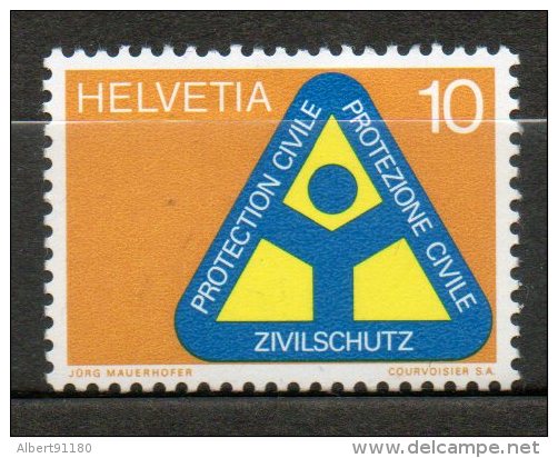 SUISSE Protection Civile 1972 N°905 - Unused Stamps