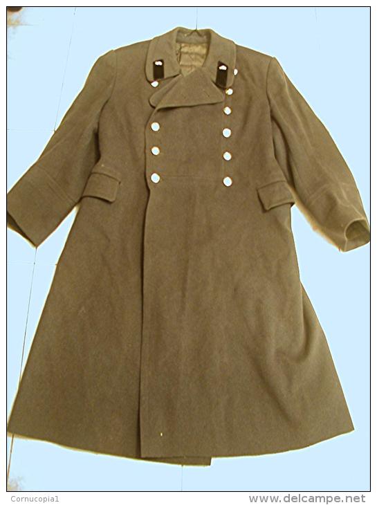 Vintage Soviet Russian Army Tank Officer Wool Overcoat - Uniformen