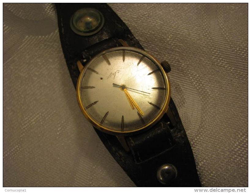 Vintage LUCH Gold Filled Mechanical Men´s Watch - Horloge: Antiek
