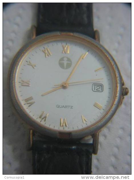 VINTAGE ISRAELI ADI DATE MEN´S WATCH * ROMAN NUMERAL - Watches: Old