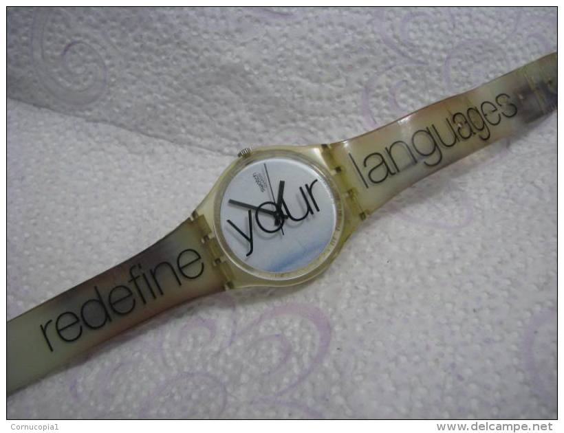 1995 REDEFINE YOUR LANGUAGES SWATCH WATCH VINTAGE - Watches: Old
