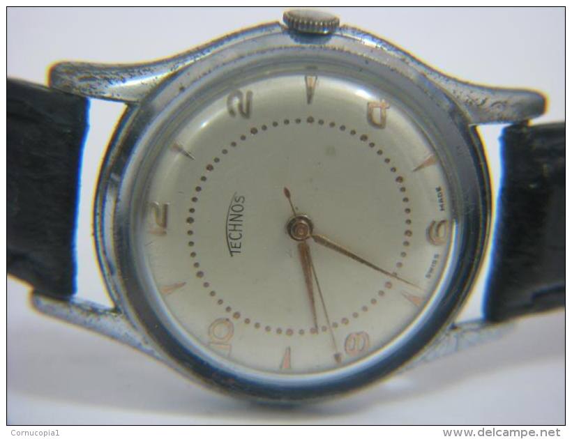 1960´S TECHNOS 15 JEWELS MEN´S WATCH SWISS - Watches: Old