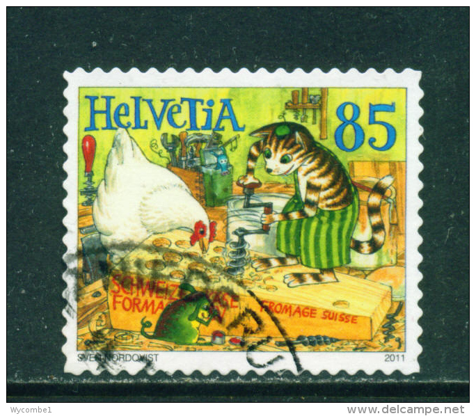 SWITZERLAND - 2011  Pettersson And Findus  85c  Used As Scan - Used Stamps