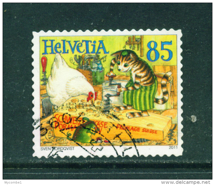 SWITZERLAND - 2011  Pettersson And Findus  85c  Used As Scan - Used Stamps