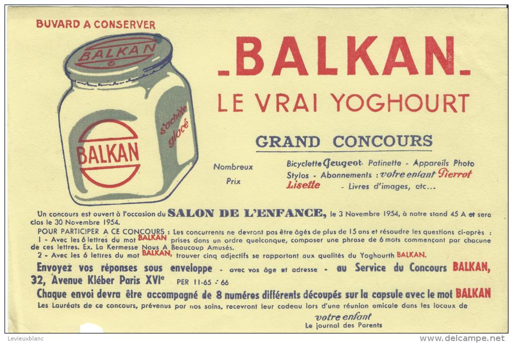 Le Vrai Yoghourt/ BALKAN/ Salon De L´Enfance/ Grand Concours /Vers 1945-1955      BUV86 - Produits Laitiers