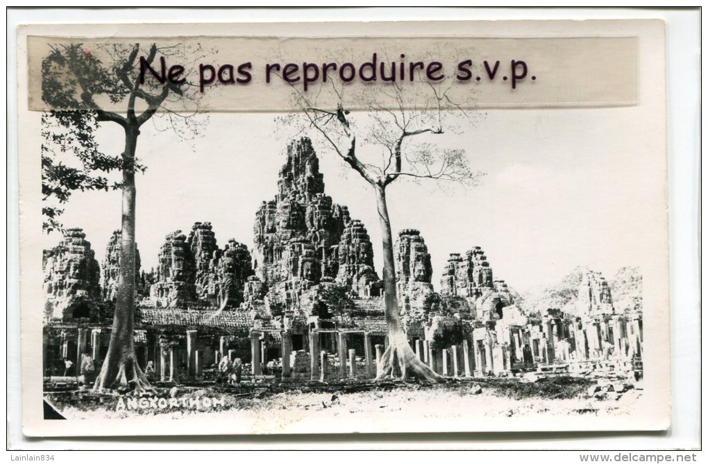-  Ankorthom - Petit Format, Glacée, En 1956,  écrite, Poste Aux Armées T. O. E., BE, Scans. - Cambodge