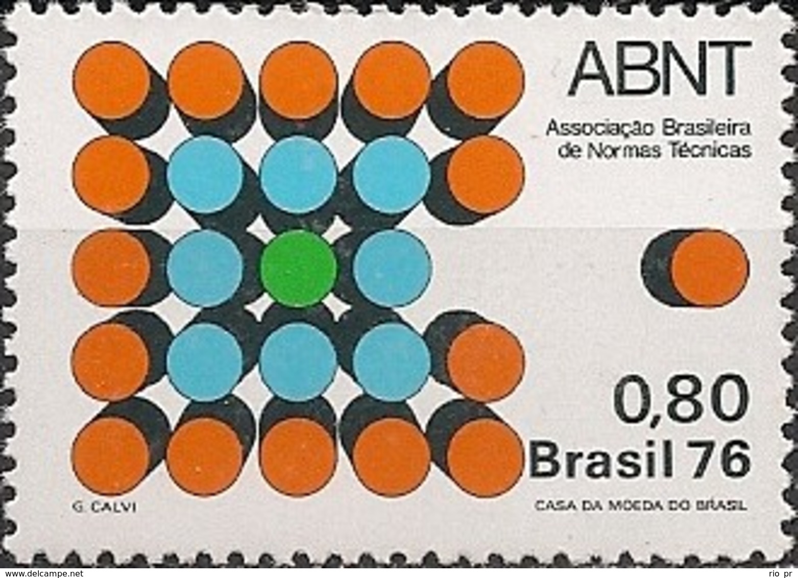 BRAZIL - BRAZILIAN BUREAU OF STANDARDS 1976 - MNH - Unused Stamps