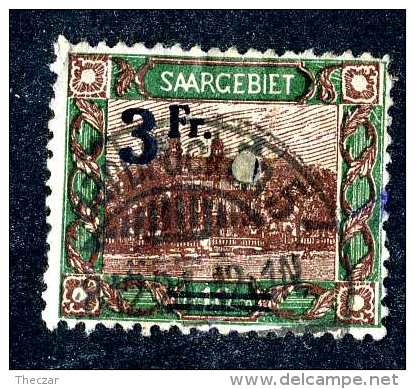 4257e  Saar  Michel #82  Used Nail Hole~  ( Cat.€32.00 )  Offers Welcome! - Usados