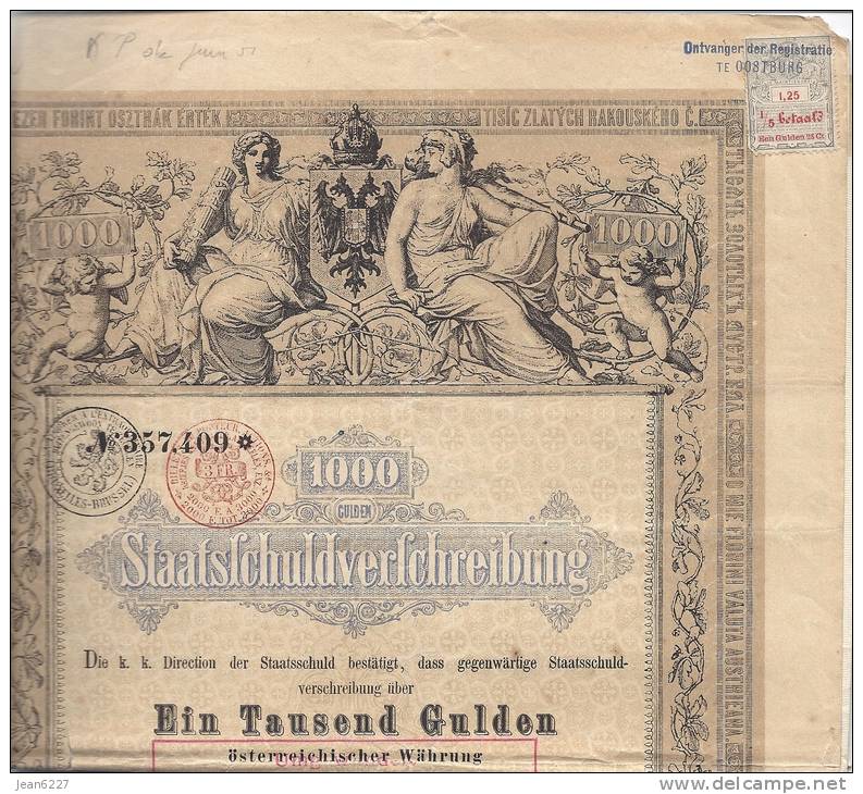 Bon Du Trésor Autrichien 1868 - A - C