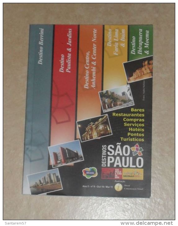 Guide Touristique Bares Restaurants Etc SAO PAULO Brésil - Pratique