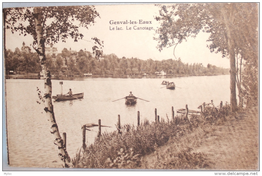 Genval. Le Lac. Canotage. - Rixensart