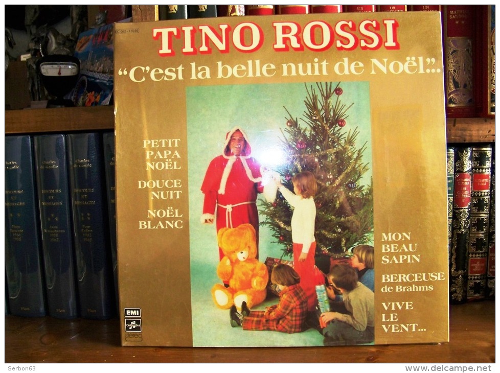 33 TOURS VINYLE NEUF SOUS BLISTER 1978 TINO ROSSI C'EST LA BELLE NUIT DE NOEL MON BEAU SAPIN EMI COLUMBIA VIVE LE VENT P - Christmas Carols