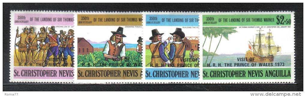 Z841 - ST CHRISTOPHER NEVIS ANGUILLA 1973 : Serie N. 272/275  *** Warner - St.Christopher, Nevis En Anguilla (...-1980)