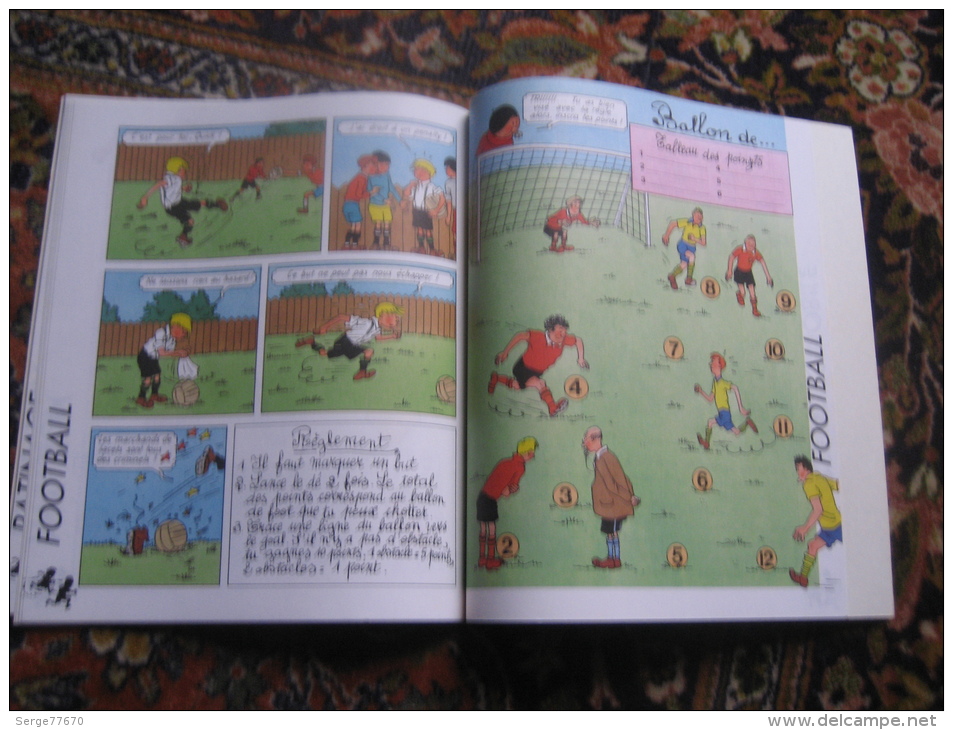 jouez avec Quick et Flupke vive le sport Hergé Tintin Casterman 1988 vélo agent 15 patinage tennis natation football