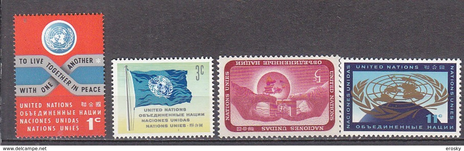 H0061 - ONU UNO NEW YORK N°100/03 ** - Unused Stamps
