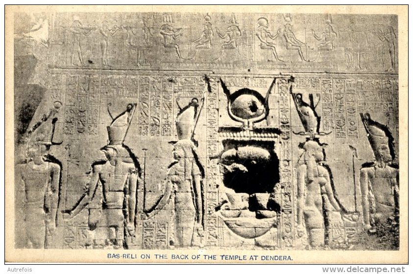 EGYPTE BAS RELIEF ON THE BACK OF THE TEMPLE AT DENDERA - Museen