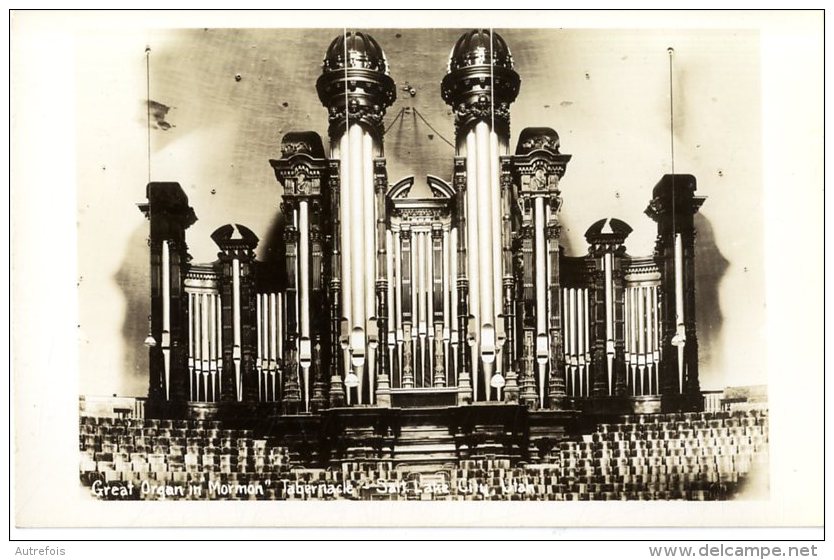 ETATS UNIS GREAT ORGAN IN MORMON TABERNACLE SALT LAKE CITY UTAH ORGUE TRES BEAU PLAN - Salt Lake City