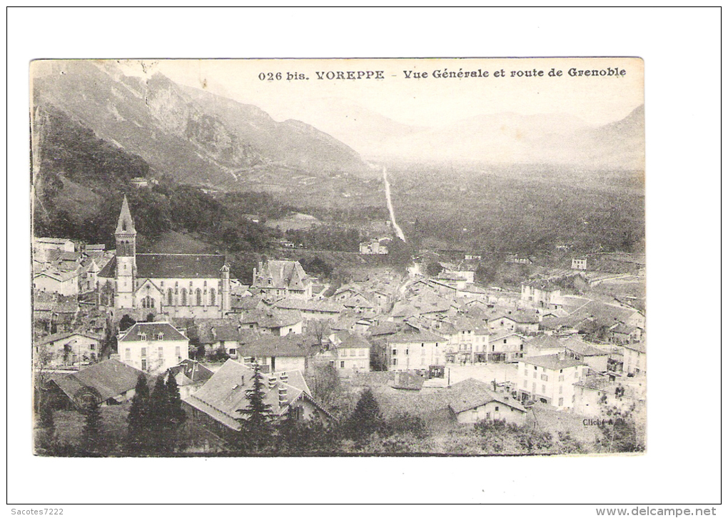 VOREPPE   Vue Générale Et Route De Grenoble - - Voreppe