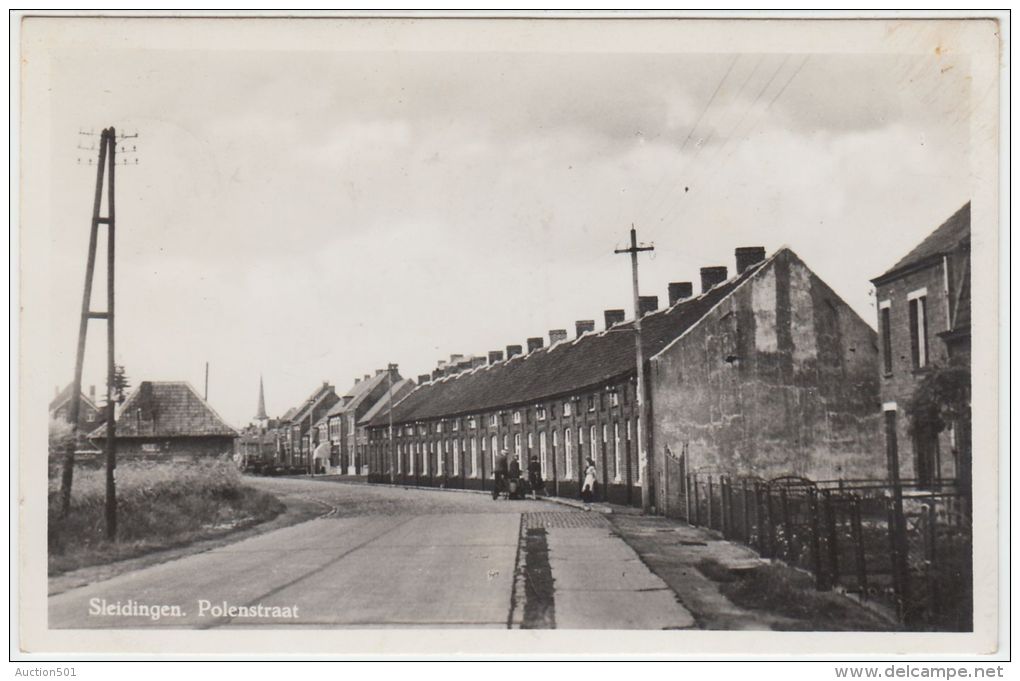 19978g POLENSTRAAT - Sleidingen - Carte Photo - Evergem