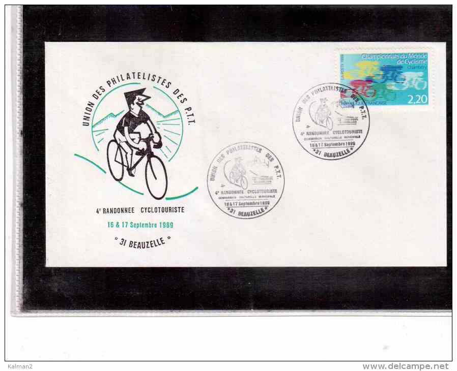 TEM2118  -   BEAUZELLE  16 &amp; 17.9.1989  /    4° RANDONNEE CYCLOTURISTE - Ciclismo