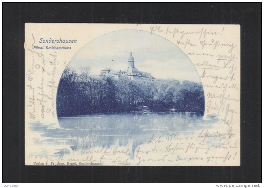 AK  Sondershausen Fürstliche Residenz 1899 - Sondershausen