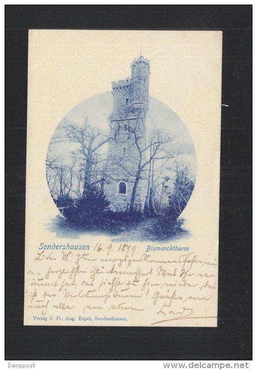 AK  Sondershausen Bismarckturm 1899 - Sondershausen