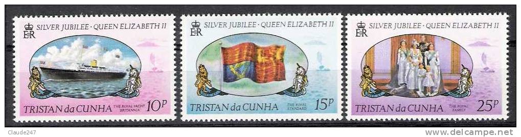 1977 Tristan Da Cunha - Silver Jubilee - Serie Nuova Illinguellata - New  MNH - Tristan Da Cunha