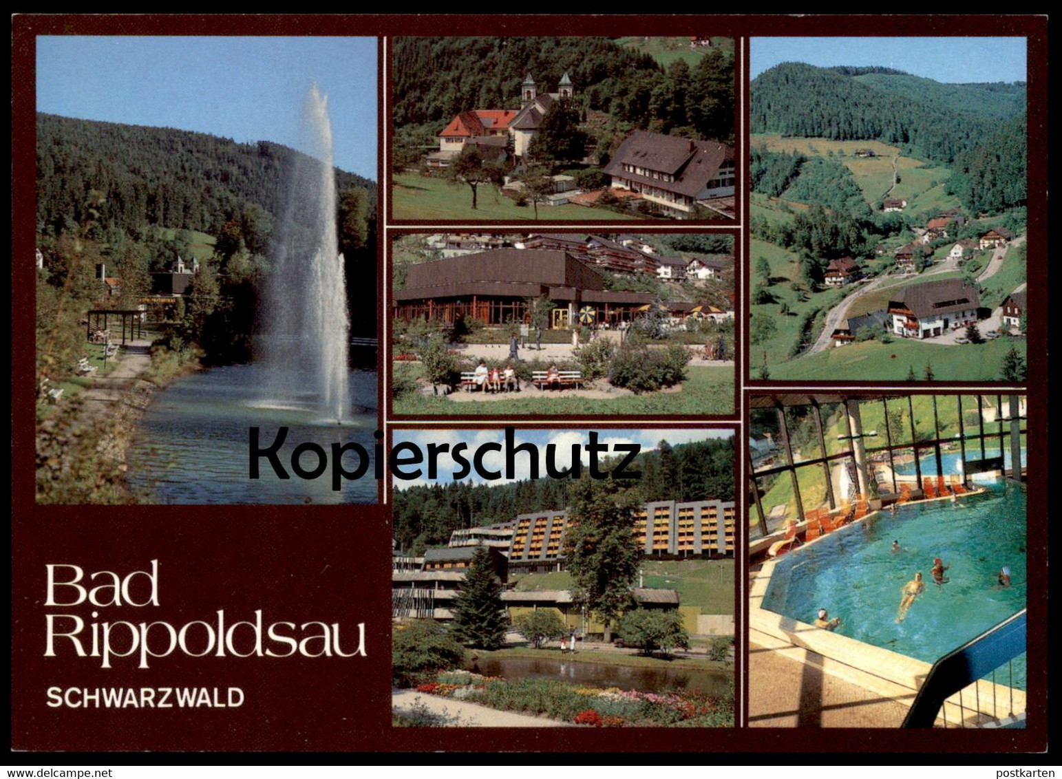 POSTKARTE BAD RIPPOLDSAU PANORAMA SCHWIMMBAD Bath Piscine Schwarzwald Black Forest Foret-noire Ansichtskarte AK Postcard - Bad Rippoldsau - Schapbach