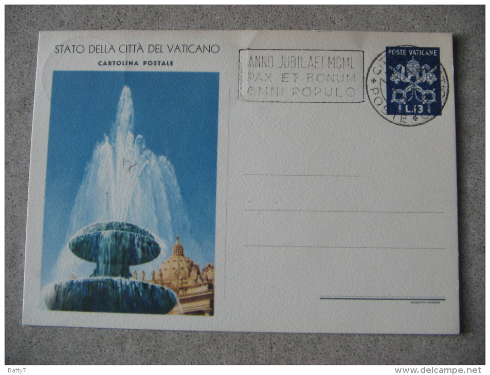 VATICANO 1950 ANNO GIUBILEO - CHIAVI DECUSSATE - Enteros Postales