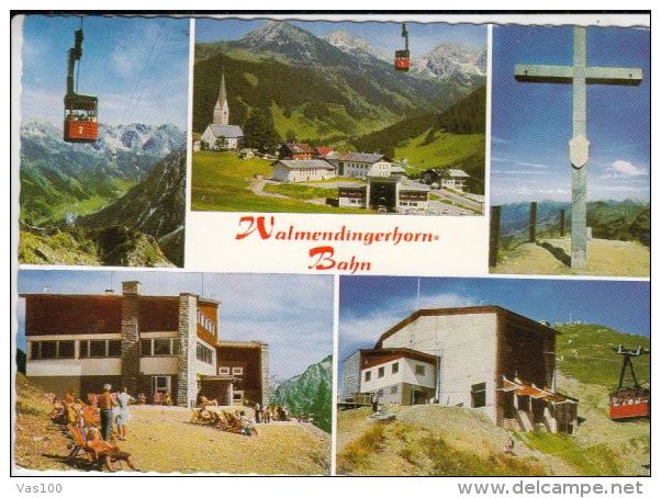 CPA WALMENDINGERHORN- THE CABLE CAR, CROSS, CHALET - Kleinwalsertal