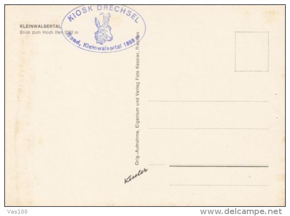 CPA KLEINWASERTAL- MOUNTAINS, CHALET STAMP - Kleinwalsertal