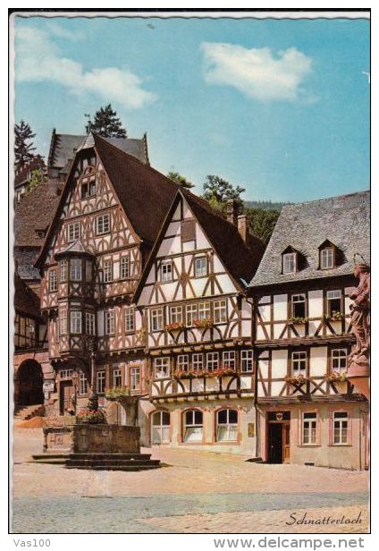 CPA MILTENBERG- MAIN SQUARE, FOUNTAIN - Mittelberg