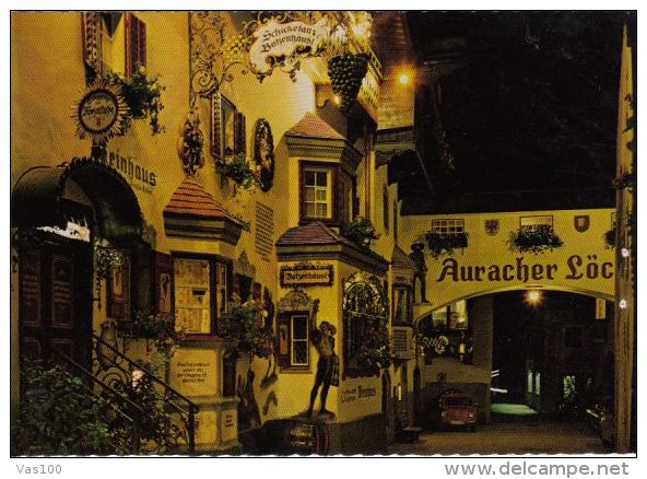 CPA KUFSTEIN- STREET BY NIGHT, PUB, OLD CAR - Kufstein