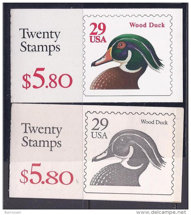 UnitedStates 1991-5: DUCK Booklets(2) Mnh** Complete With Full,original Gum. - 3. 1981-...