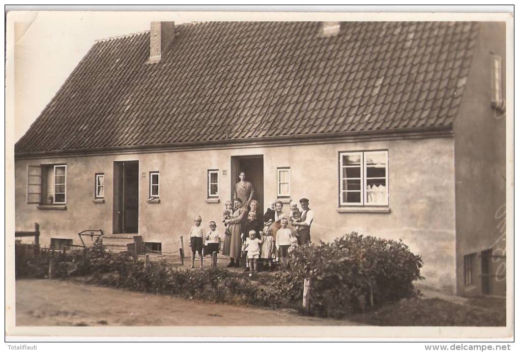 Schleswig Einzelhaus Nr 44 M Kinder Reicher Familie 24.8.1936 Gelaufen Private Foto Karte - Schleswig