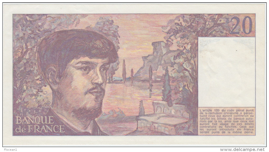 **** BILLET 20 FRANCS DEBUSSY 1980 ALPHABET A.001 N° 051915 **** EN ACHAT IMMEDIAT !!! - 20 F 1980-1997 ''Debussy''