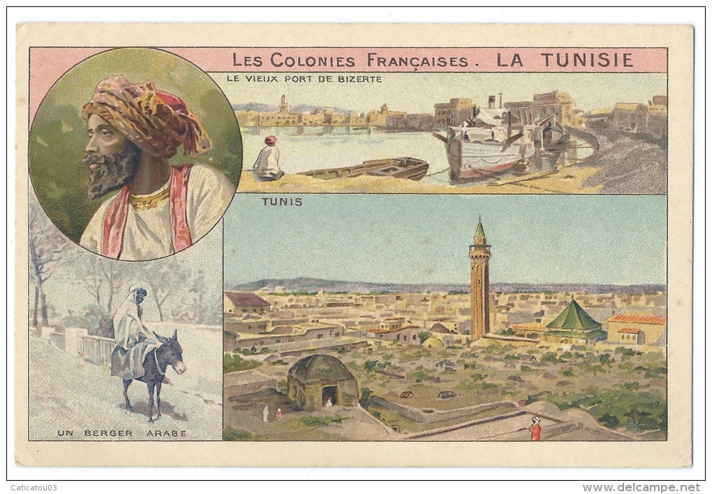 LA TUNISIE - Ancienne Colonie Française - Tunis, Le Vieux Pont De Bizerte - Publicité Chocolats & Thés Cie Col - Publicité