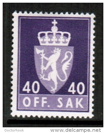 NORWAY    Scott  # O 72*  VF MINT HINGED - Oficiales