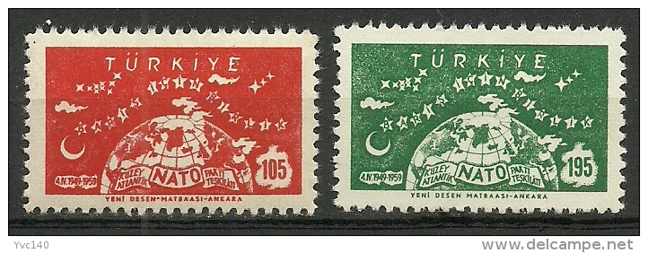 Turkey; 1959 10th Anniv. Of NATO (Complete Set) - OTAN