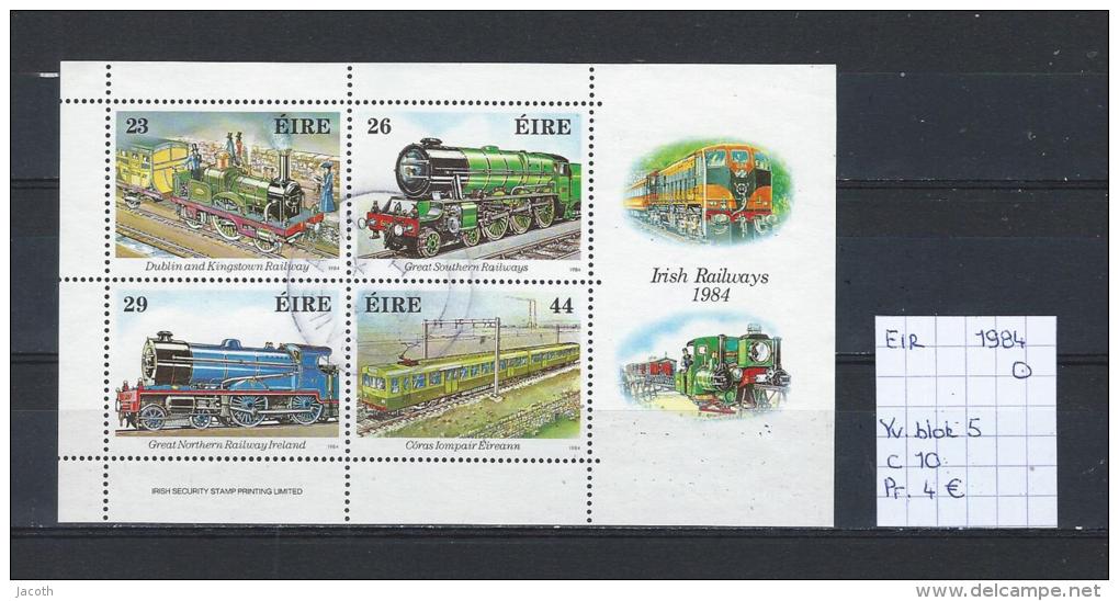 Ierland 1984 - Yv. Blok 5 Gest./obl./used - Blocks & Sheetlets