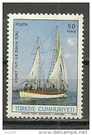 Turkey: 1968 World Tour Made With The Sailing Boat "Kismet" - Oblitérés