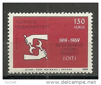 Turkey; 1969 50th Anniv. Of International Labor Organization - OIT