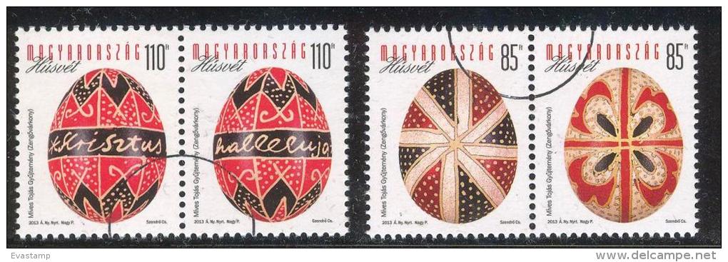 HUNGARY-2013. SPECIMEN Easter (Folk Art) In Two Different  Pairs Mi:5602 I.-5605 I. - Proeven & Herdrukken
