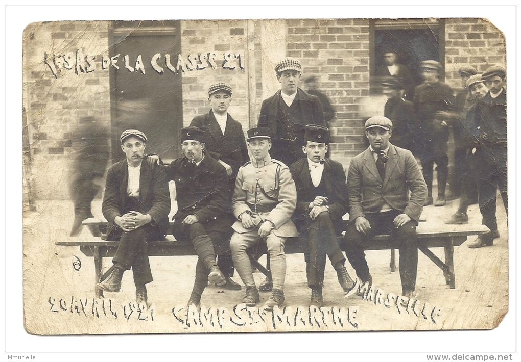 BOUCHES DU RHONE-LES AS DE LA CLASSE 20 Avril 1921 CAMP Ste MARTHE Marseille-MB - Non Classés